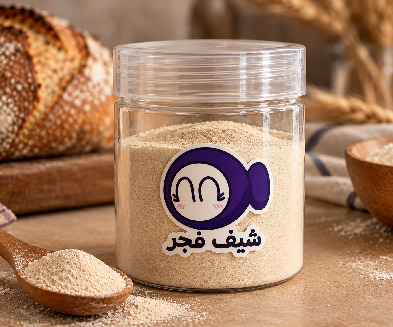 100 جم خميرة طبيعية جافة
